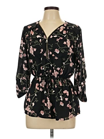 J for Justify 3/4 Sleeve Blouse (view 1)