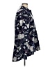 Hue Floral Blue Purple Long Sleeve Blouse Size XL - photo 4