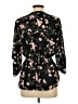 J for Justify Floral Black 3/4 Sleeve Blouse Size L - photo 2