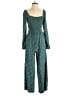 Dokotoo 100% Viscose Hearts Green Jumpsuit Size S - photo 1