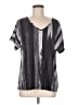 NORACORA Gray Short Sleeve Blouse Size M - photo 1