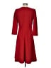 Talbots Solid Red Casual Dress Size 4 - photo 2