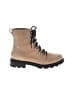 Sorel 100% Leather Tan Boots Size 7 1/2 - photo 1