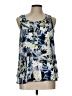 Kensie 100% Polyester Blue Sleeveless Blouse Size L - photo 1