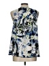 Kensie 100% Polyester Blue Sleeveless Blouse Size L - photo 2