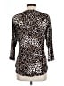 Roz & Ali Animal Print Brown 3/4 Sleeve Blouse Size L - photo 2