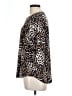Roz & Ali Animal Print Brown 3/4 Sleeve Blouse Size L - photo 5