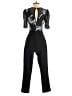 Adelyn Rae Graphic Black Jumpsuit Size XS - photo 2