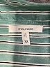 Maurices 100% Polyester Stripes Teal Long Sleeve Blouse Size 24 (3) - photo 7