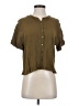 Madewell 100% Viscose Brown Short Sleeve Blouse Size XS - photo 1