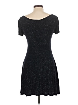 abs collection black dress A Line V Neck Burgundy Black Tea Length Prom Dresses, Short Black Wine   Eip Collection