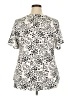 Fantaslook Animal Print Silver Short Sleeve Blouse Size XXL - photo 2
