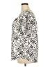 Fantaslook Animal Print Silver Short Sleeve Blouse Size XXL - photo 5