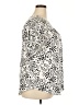 Fantaslook Animal Print Silver Short Sleeve Blouse Size XXL - photo 4