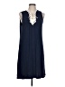 Max Studio Blue Casual Dress Size L - photo 1