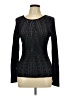 PaperWhite Black Long Sleeve Top Size L - photo 1
