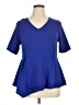 Lane Bryant Blue Short Sleeve Top Size 14 - 16 Plus - photo 1