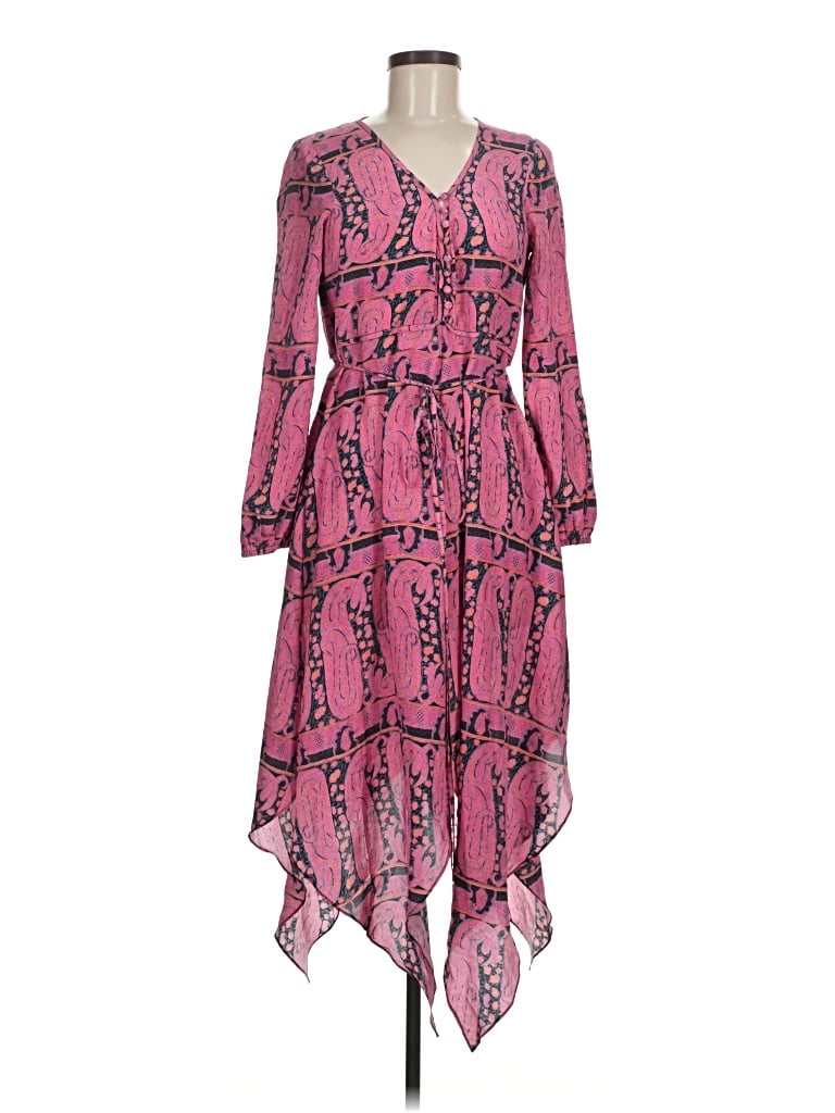 Pre-owned Figue Casual Dress In Pink