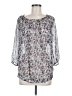 Thyme Blue 3/4 Sleeve Blouse Size M - photo 1