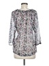 Thyme Blue 3/4 Sleeve Blouse Size M - photo 2