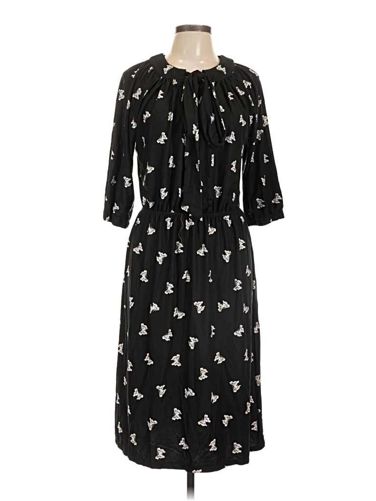 Pre-owned Melissa Masse Casual Dress In Black