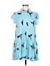 Assorted Brands 100% Rayon Blue Casual Dress Size M - photo 1