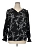 Funlingo Black Long Sleeve Blouse Size XL - photo 1