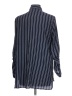 MICHAEL Michael Kors 100% Polyester Stripes Blue Long Sleeve Blouse Size L - photo 2