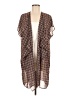 Studio B by BOBEAU 100% Polyester Brown Kimono Size M - photo 1
