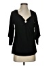 Assorted Brands Black 3/4 Sleeve Blouse Size S (estimated) - photo 1