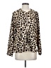 Monroe and Main 100% Polyester Animal Print Gold Jacket Size S - photo 1