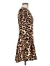 Aqua 100% Polyester Animal Print Brown Casual Dress Size M - photo 4
