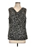 212 Collection Black Sleeveless Blouse Size L - photo 1