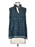 Max Studio 100% Polyester Blue Sleeveless Blouse Size S - photo 1