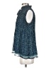 Max Studio 100% Polyester Blue Sleeveless Blouse Size S - photo 5