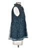 Max Studio 100% Polyester Blue Sleeveless Blouse Size S - photo 4