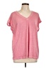 Jessica Simpson Pink Short Sleeve Top Size L - photo 1