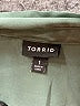 Torrid 100% Polyester Green Long Sleeve Blouse Size 1X Plus (1) - photo 7