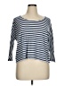 Assorted Brands Blue 3/4 Sleeve Top Size XL (estimated) - photo 1