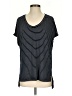 Ann Taylor LOFT Stripes Black Short Sleeve Top Size S - photo 1