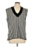 Unbranded Houndstooth Black Sweater Vest Size L - photo 1