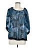 Angie Blue 3/4 Sleeve Blouse Size M - photo 1