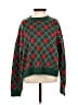 Unbranded 100% Polyester Argyle Green Pullover Sweater Size S - photo 1