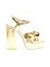 Public Desire Gold Sandals Size 6 - photo 1