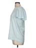 Ann Taylor 100% Polyester Blue Short Sleeve Blouse Size M - photo 5