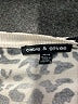 Cable & Gauge Animal Print Ivory Silver Cardigan Size M - photo 7