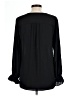 T Tahari 100% Polyester Black Long Sleeve Blouse Size L - photo 2