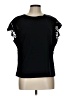 Express 100% Cotton Black Short Sleeve Top Size L - photo 1