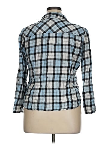 Cato 3/4 Sleeve Button-Down Shirt (view 2)