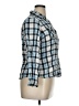 Cato Plaid Blue 3/4 Sleeve Button-Down Shirt Size XL - photo 4